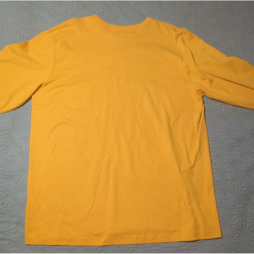 Carhartt Relaxed Fit Heavyweight Long Sleeve Yellow Shirt Mens Sz XL 100% Cotton - Picture 4 of 7